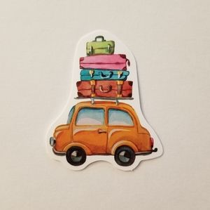 10/$10 Vintage Taxi & Luggage Sticker